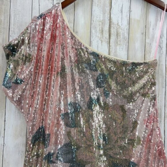 Brand New PORRIDGE one-shoulder floral sequin maxi dress - Picture 8 of 8